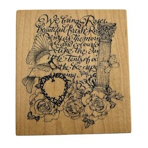 “The Montage Collection” Wood Mounted Rubber Stamp by PSX